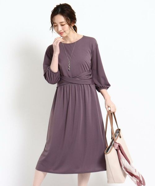 セール ツイストジャージワンピース ミニ丈 ひざ丈ワンピース Reflect リフレクト ファッション通販 タカシマヤファッションスクエア