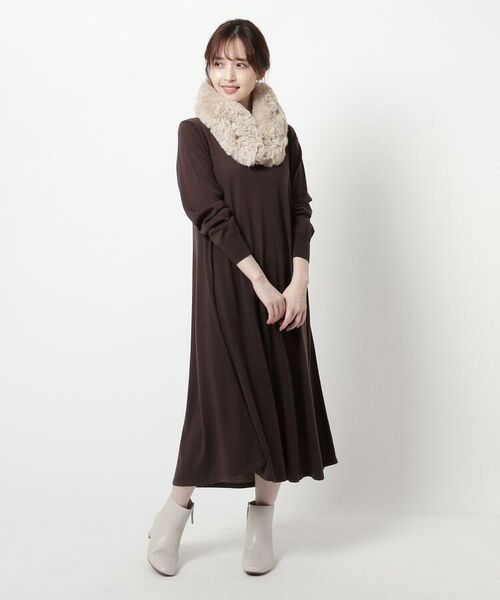 Web限定カラーあり 洗える Aラインニットワンピース ロング マキシ丈ワンピース Reflect リフレクト ファッション通販 タカシマヤファッションスクエア