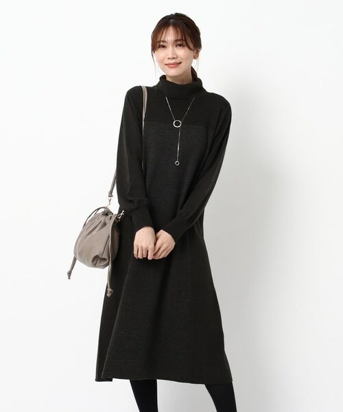 Web限定カラーあり 洗える オフタートルニットワンピース ロング マキシ丈ワンピース Reflect リフレクト ファッション通販 タカシマヤファッションスクエア