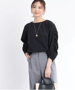 【WEB限定カラーあり/接触冷感/洗える】コンシャススリーブブラウス