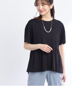 Reflect / リフレクト カットソー | 【UVカット/接触冷感/洗える】ティアードデザインブラウス