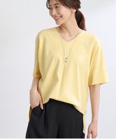 【人気アイテム再入荷!!UVカット/接触冷感/洗える】Vネックオフボディカットソー