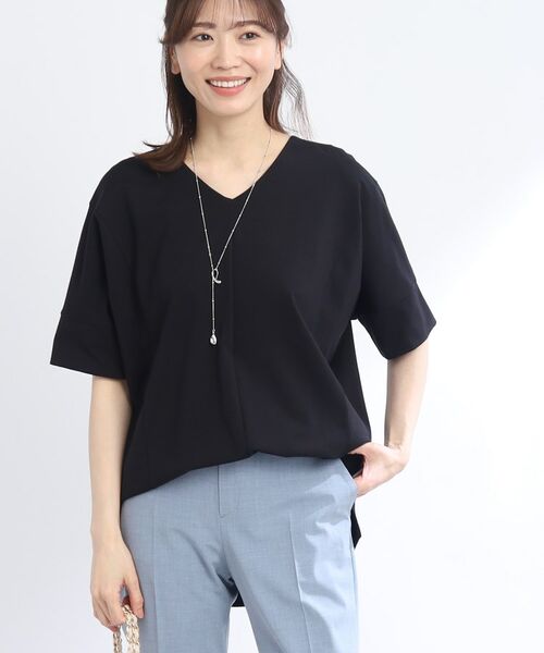 Reflect / リフレクト カットソー | 【人気アイテム再入荷!!UVカット/接触冷感/洗える】Vネックオフボディカットソー | 詳細15