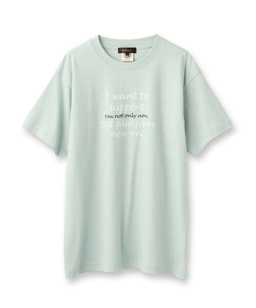 Reflect / リフレクト Tシャツ | 【WORLD for the World/洗える】ロゴプリントTシャツ | 詳細1