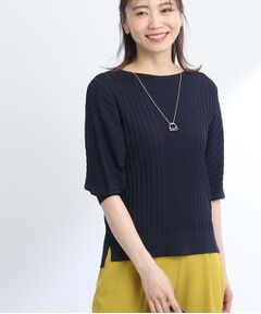 【WEB限定カラーあり/UVカット/洗える】ゆるシルエットドライタッチニット