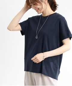 【WEB限定カラーあり/UVカット/接触冷感/洗える】ドルマンシルエットTシャツ