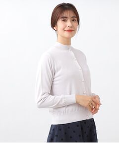 【春SALE/WEB限定カラーあり／洗える】ハイネックニット＋カーディガンアンサンブル