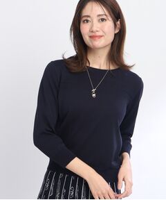 【SALE/洗える／アンサンブル可能】クルーネックニット