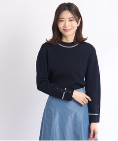 【春SALE/WEB限定カラーあり／洗える／セットアップ可能】ジャカードニット