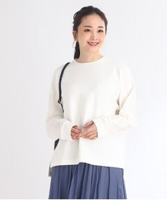 【SALE／E‐QUALITY／洗える】袖コンシャスプルオーバー