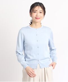 【SALE/洗える／アンサンブル可能】クルーネックカーディガン