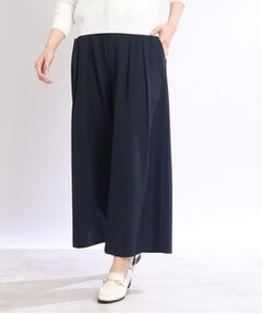 【春SALE/WEB限定カラーあり／洗える】ストレッチワイドクロップドパンツ