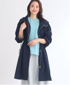 【E‐QUALITY/SALE/洗える】ロングタフタコート