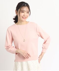 【SALE/WEB限定カラーあり／洗える】すっきり細見えシアージャガードプルオーバー