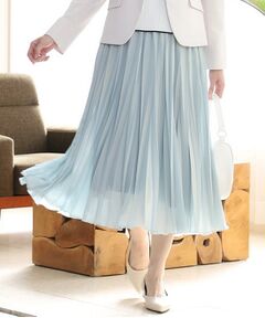 【春SALE/洗える】シャイニーカラープリーツスカート