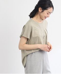 【春SALE/E‐QUALITY/洗える】フロントタックプルオーバー