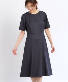 【SALE／UVカット／洗える／セットアップ可能】フィット＆フレアワンピース