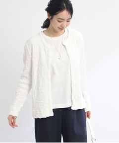 【SALE／E‐QUALITY／洗える】クルーネックカーディガン