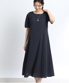 【夏SALE／洗える】リラクシーフレアワンピース