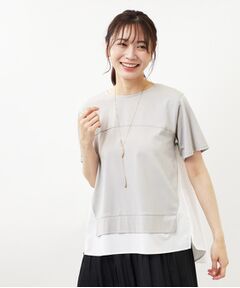 Reflect / リフレクト カットソー | 【SALE／E‐QUALITY／手洗い可】ドッキングプルオーバー