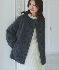 【R‐QUALITY】リッチシャギーショートコート