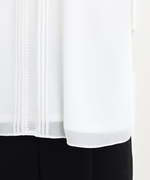 Reflect / リフレクト 【夏SALE／マシンウォッシュ可】フロントレースブラウス Reflect ブラウス シャツ 「夏SALE／マシンウォッシュ可