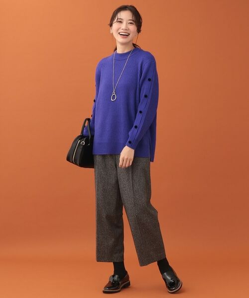 Reflect / リフレクト ショート・ハーフ・半端丈パンツ | ワイドクロップドツイードパンツ | 詳細27