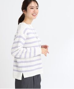 Reflect / リフレクト ニット・セーター | ボートネックボーダーニット