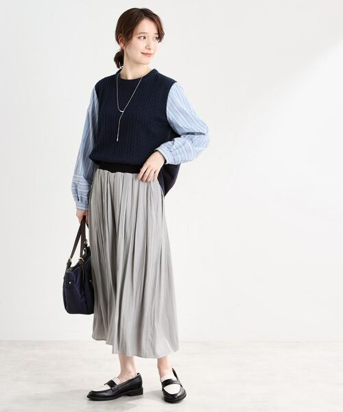 Reflect / リフレクト カットソー | 【夏SALE/E‐QUALITY/洗える】異素材ミックスプルオーバー | 詳細11