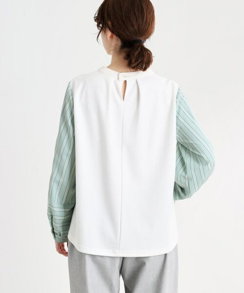 Reflect / リフレクト カットソー | 【夏SALE/E‐QUALITY/洗える】異素材ミックスプルオーバー | 詳細16