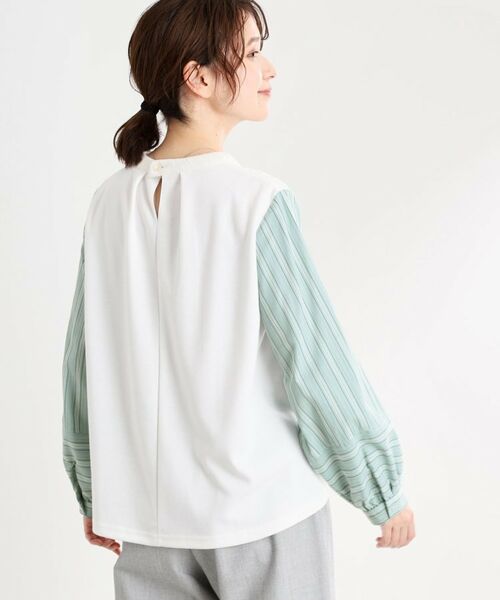 Reflect / リフレクト カットソー | 【夏SALE/E‐QUALITY/洗える】異素材ミックスプルオーバー | 詳細2