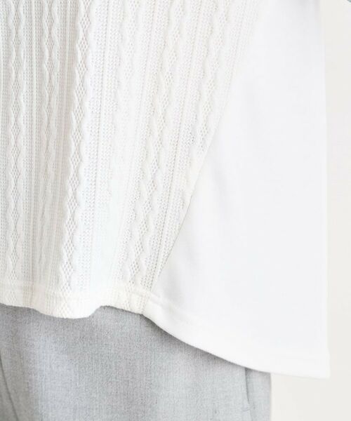 Reflect / リフレクト カットソー | 【夏SALE/E‐QUALITY/洗える】異素材ミックスプルオーバー | 詳細21