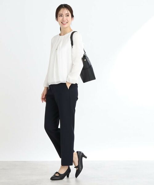 Reflect / リフレクト ショート・ハーフ・半端丈パンツ | 【WEB限定カラーあり/私のパンツ/手洗い可】ストレッチテーパードパンツ | 詳細10