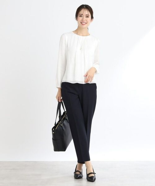 Reflect / リフレクト ショート・ハーフ・半端丈パンツ | 【WEB限定カラーあり/私のパンツ/手洗い可】ストレッチテーパードパンツ | 詳細11