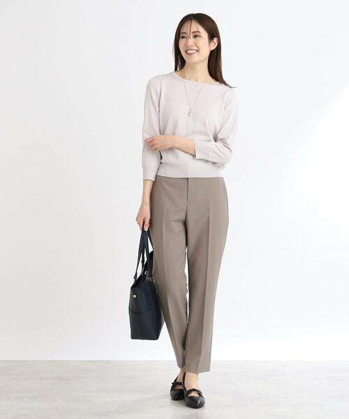 Reflect / リフレクト ショート・ハーフ・半端丈パンツ | 【WEB限定カラーあり/私のパンツ/手洗い可】ストレッチテーパードパンツ | 詳細6