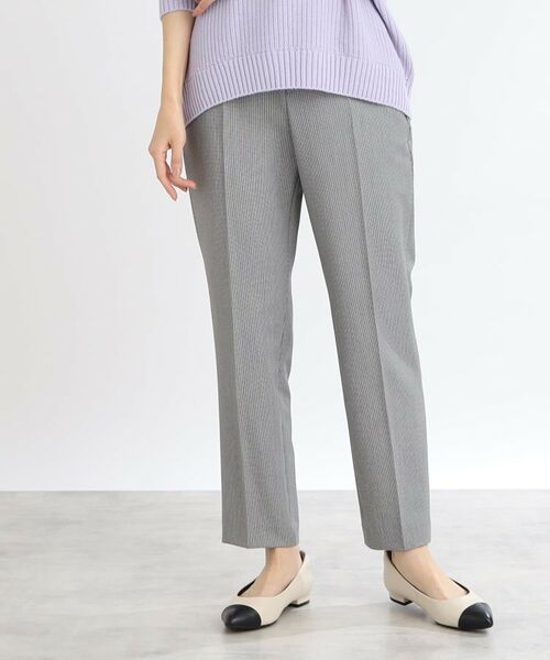 Reflect / リフレクト ショート・ハーフ・半端丈パンツ | 【WEB限定カラーあり/私のパンツ/手洗い可】ストレッチテーパードパンツ(ブラック(219))