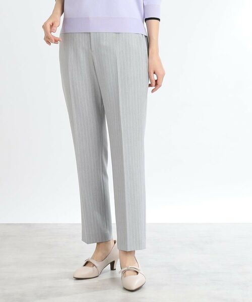 Reflect/リフレクト 【WEB限定カラーあり/私のパンツ/手洗い可】ストレッチテーパードパンツ ライトグレー(311) 09(M) Reflect/リフレクト 【WEB限定カラーあり/私のパンツ/手洗い可】ストレッチテーパードパンツ ライトグレー(311) 09(M)