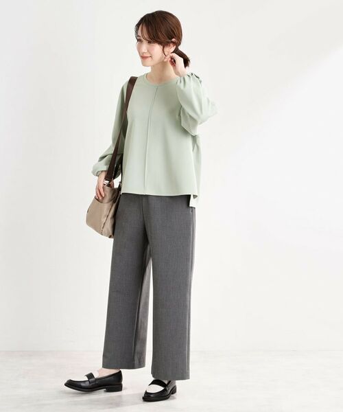 Reflect / リフレクト パンツ | 【洗える】フルレングス丈ワイドストレートパンツ | 詳細10