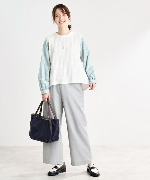 Reflect / リフレクト パンツ | 【洗える】フルレングス丈ワイドストレートパンツ | 詳細5