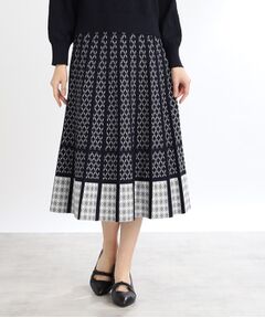 Reflect / リフレクト スカート | 【WEB限定カラーあり／ウエスト紐調節／セットアップ可】ジャカードスカート