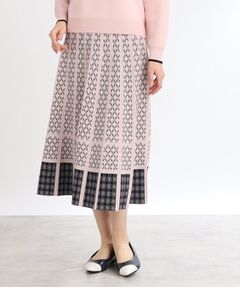 Reflect / リフレクト スカート | 【WEB限定カラーあり／ウエスト紐調節／セットアップ可】ジャカードスカート