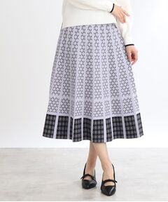 Reflect / リフレクト スカート | 【WEB限定カラーあり／ウエスト紐調節／セットアップ可】ジャカードスカート