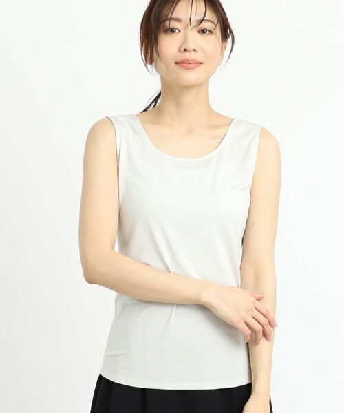 Reflect / リフレクト キャミソール・チューブトップ | 【洗える】ベーシックラメタンクトップ | 詳細1
