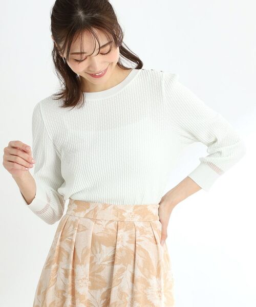 Reflect / リフレクト ニット・セーター | ボタンディティールニット | 詳細1