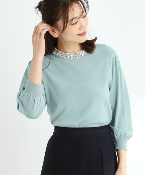 Reflect / リフレクト ニット・セーター | 【R‐QUALITY】パール調×クリスタルビジューニット | 詳細10