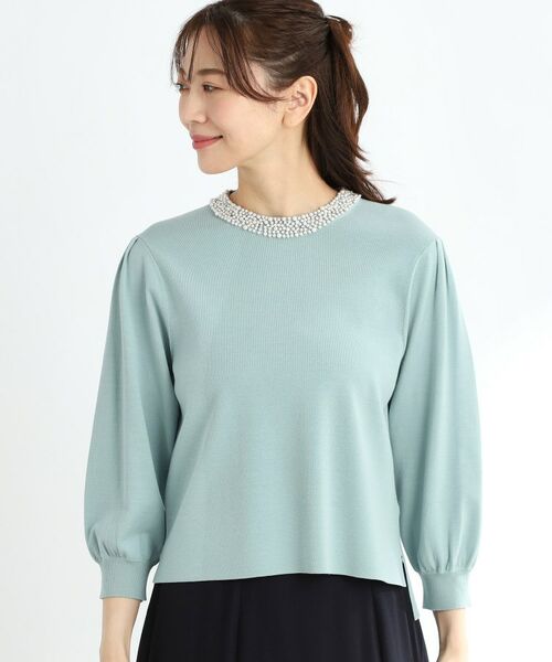 Reflect / リフレクト ニット・セーター | 【R‐QUALITY】パール調×クリスタルビジューニット | 詳細14