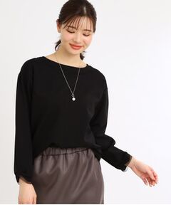 Reflect / リフレクト カットソー | 【E‐QUALITY／手洗い可】チュールディティールプルオーバー