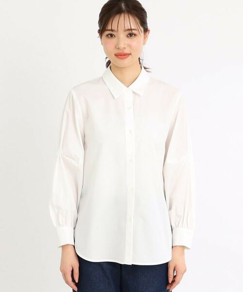 Reflect / リフレクト シャツ・ブラウス | 【夏SALE/E‐QUALITY/手洗い可】ケーブル編みニットベスト+シャツセット | 詳細17