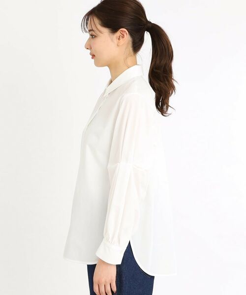 Reflect / リフレクト シャツ・ブラウス | 【夏SALE/E‐QUALITY/手洗い可】ケーブル編みニットベスト+シャツセット | 詳細18