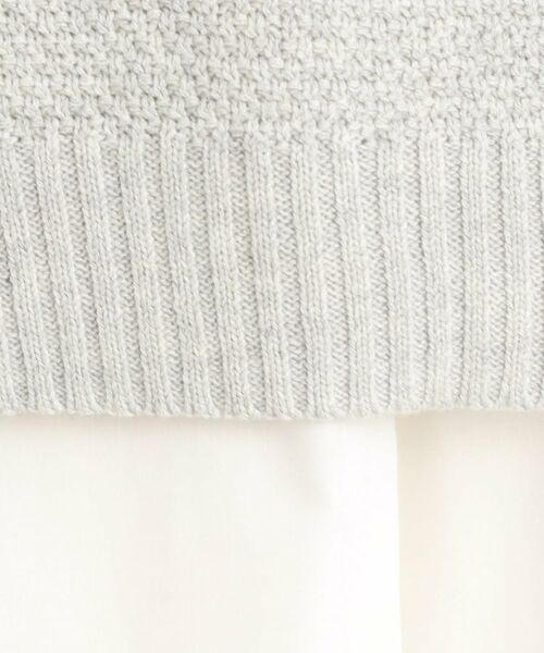 Reflect / リフレクト シャツ・ブラウス | 【夏SALE/E‐QUALITY/手洗い可】ケーブル編みニットベスト+シャツセット | 詳細8